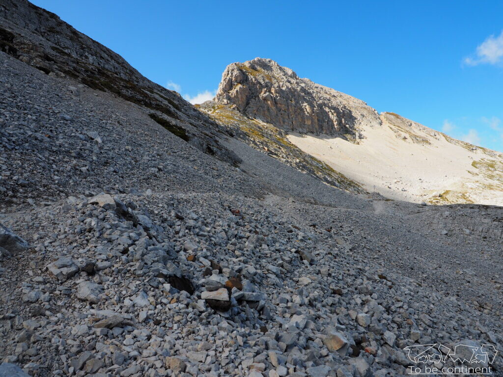 Trasa do Forcella dei Campanili.